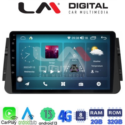 LM Digital - LM ZR8714 GPS Οθόνη OEM Multimedia Αυτοκινήτου για Nissan Micra (K14) 2017 (CarPlay/AndroidAuto/BT/GPS/WIFI/GPRS)