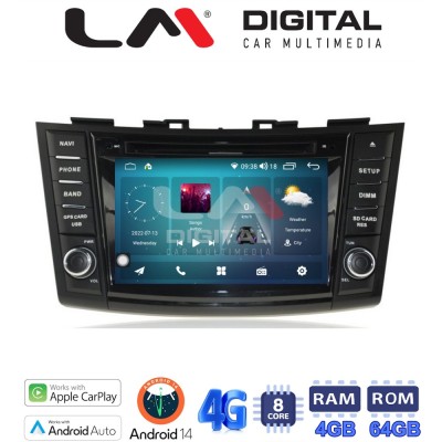 LM Digital - LM C8179 GPS Οθόνη OEM Multimedia Αυτοκινήτου για SUZUKI SWIFT 2012-2016 (CarPlay/AndroidAuto/BT/GPS/WIFI/GPRS)