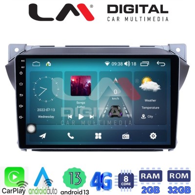 LM Digital - LM ZR8449 GPS Οθόνη OEM Multimedia Αυτοκινήτου για Suzuki Alto 20092016 (CarPlay/AndroidAuto/BT/GPS/WIFI/GPRS)