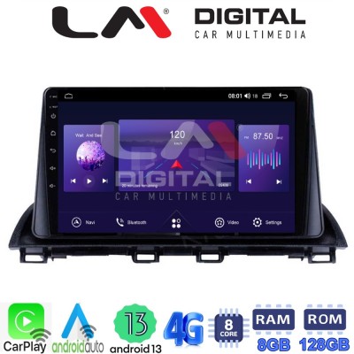 LM Digital - LM ZT8461 GPS Οθόνη OEM Multimedia Αυτοκινήτου για Mazda 3 2014 (CarPlay/AndroidAuto/BT/GPS/WIFI/GPRS) LM Digital - LM ZT8461 GPS Οθόνη OEM Multimedia Αυτοκινήτου για Mazda 3 2014 (CarPlay/AndroidAuto/BT/GPS/WIFI/GPRS)