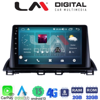 LM Digital - LM ZR8441 GPS Οθόνη OEM Multimedia Αυτοκινήτου για Mazda CX4 2014 (CarPlay/AndroidAuto/BT/GPS/WIFI/GPRS)