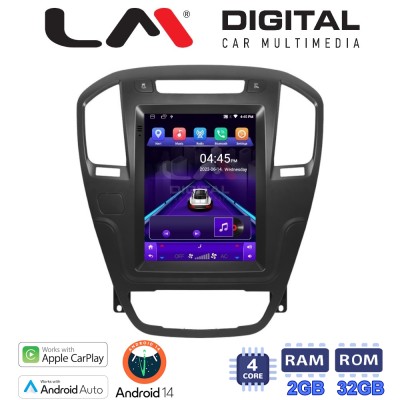 LM Digital - LM TN4114BL GPS Οθόνη OEM Multimedia τυπου Tesla 9,7inch Opel Insignia (CarPlay/AndroidAuto/BT/GPS/WIFI/GPRS)