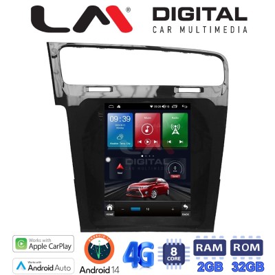 LM Digital - LM TR8591 GPS Οθόνη OEM Multimedia τυπου Tesla 9,7inch VW Golf 7 (CarPlay/AndroidAuto/BT/GPS/WIFI/GPRS)