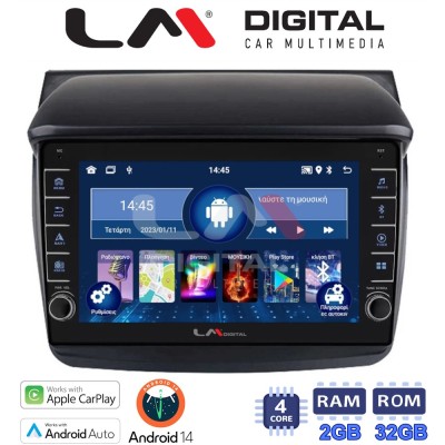 LM Digital - LM ZG4094 GPS Οθόνη OEM Multimedia Αυτοκινήτου για MITSUBISHI L200 2006 2014 (CarPlay/AndroidAuto/BT/GPS/WIFI/GPRS