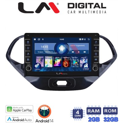 LM Digital - LM ZG4499 GPS Οθόνη OEM Multimedia Αυτοκινήτου για Ford KA 2016 (CarPlay/AndroidAuto/BT/GPS/WIFI/GPRS)