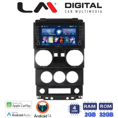 LM Digital - LM ZG4748 GPS Οθόνη OEM Multimedia Αυτοκινήτου για JEEP WRANGLER 2007 2011 (CarPlay/AndroidAuto/BT/GPS/WIFI/GPRS)
