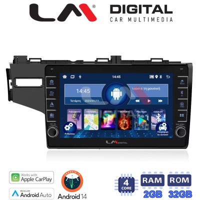 LM Digital - LM ZG4760 GPS Οθόνη OEM Multimedia Αυτοκινήτου για HONDA JAZZ 2013 (CarPlay/AndroidAuto/BT/GPS/WIFI/GPRS)