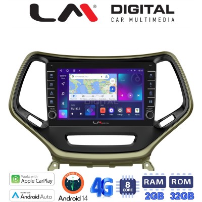 LM Digital - LM ZG8119 GPS Οθόνη OEM Multimedia Αυτοκινήτου για JEEP CHEROKEE 2014 (CarPlay/AndroidAuto/BT/GPS/WIFI/GPRS)
