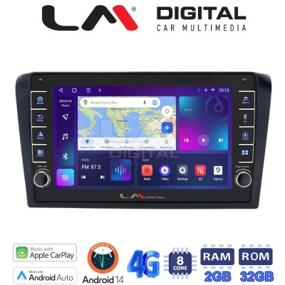 LM Digital - LM ZG8161 GPS Οθόνη OEM Multimedia Αυτοκινήτου για MAZDA 3 2003 2008 (CarPlay/AndroidAuto/BT/GPS/WIFI/GPRS)