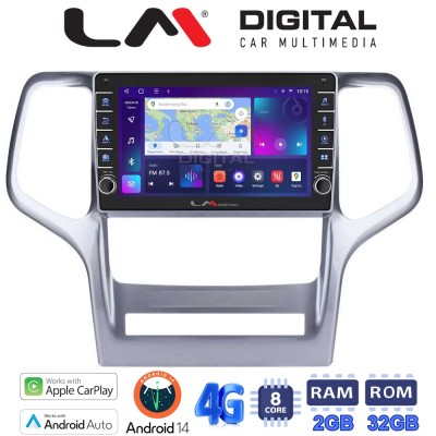 LM Digital - LM ZG8234 GPS Οθόνη OEM Multimedia Αυτοκινήτου για Jeep Gran Cherokee 2011 2013 (CarPlay/AndroidAuto/BT/GPS/WIFI/G