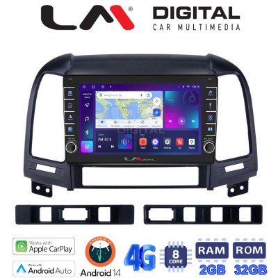 LM Digital - LM ZG8239 GPS Οθόνη OEM Multimedia Αυτοκινήτου για Hyundai SantaFe 2006 2013 (CarPlay/AndroidAuto/BT/GPS/WIFI/GPRS