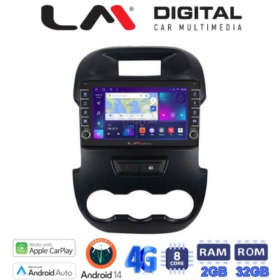 LM Digital - LM ZG8245 GPS Οθόνη OEM Multimedia Αυτοκινήτου για FORD RANGER 2011 2015 (CarPlay/AndroidAuto/BT/GPS/WIFI/GPRS)