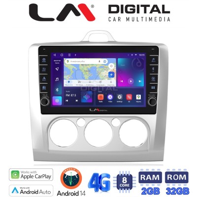 LM Digital - LM ZG8329 GPS Οθόνη OEM Multimedia Αυτοκινήτου για FORD FOCUS 20042012 (CarPlay/AndroidAuto/BT/GPS/WIFI/GPRS)