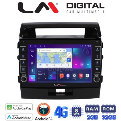 LM Digital - LM ZG8383 GPS Οθόνη OEM Multimedia Αυτοκινήτου για TOYOTA LANDCRUISER 20082015  (CarPlay/AndroidAuto/BT/GPS/WIFI/GP