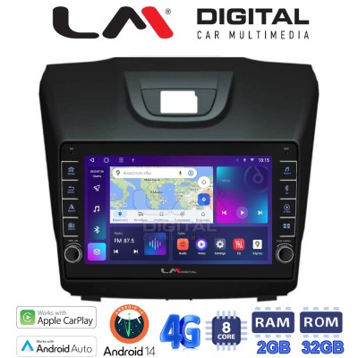 LM Digital - LM ZG8435 GPS Οθόνη OEM Multimedia Αυτοκινήτου για ISUZU DMAX 2012 (CarPlay/AndroidAuto/BT/GPS/WIFI/GPRS)