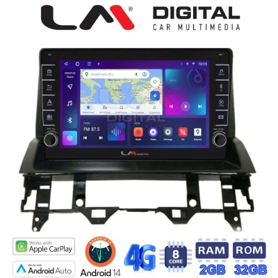 LM Digital - LM ZG8437 GPS Οθόνη OEM Multimedia Αυτοκινήτου για MAZDA 6 2002 2005 (CarPlay/AndroidAuto/BT/GPS/WIFI/GPRS)