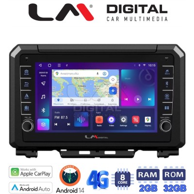 LM Digital - LM ZG8570 GPS Οθόνη OEM Multimedia Αυτοκινήτου για SUZUKI JIMNY 2018 (CarPlay/AndroidAuto/BT/GPS/WIFI/GPRS)