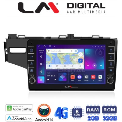 LM Digital - LM ZG8760 GPS Οθόνη OEM Multimedia Αυτοκινήτου για HONDA JAZZ 2013 (CarPlay/AndroidAuto/BT/GPS/WIFI/GPRS)