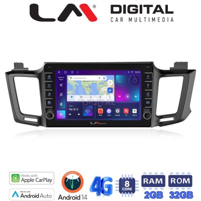 LM Digital - LM ZG8947 GPS Οθόνη OEM Multimedia Αυτοκινήτου για TOYOTA RAV 4 2013 2020 (CarPlay/AndroidAuto/BT/GPS/WIFI/GPRS)