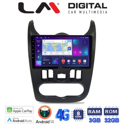 LM Digital - LM ZE8432 GPS Οθόνη OEM Multimedia Αυτοκινήτου για DACIA DUSTER 20062012 (CarPlay/AndroidAuto/BT/GPS/WIFI/GPRS)