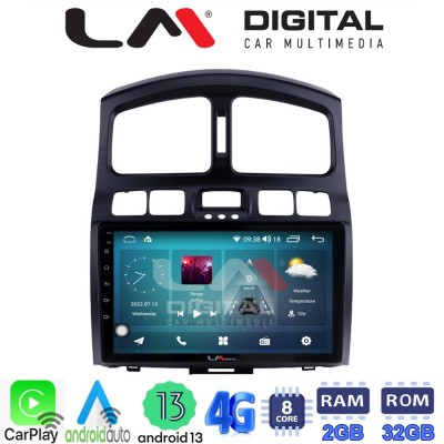 LM Digital - LM ZR8317 GPS Οθόνη OEM Multimedia Αυτοκινήτου για Hyundai Santa Fe 2000 2006 (CarPlay/AndroidAuto/BT/GPS/WIFI/GPR