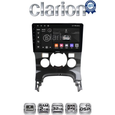 CLARION GL31323C Οθόνη OEM Multimedia Αυτοκινήτου για PEUGEOT 3008 20092016 & 206 20022006 (CarPlay/AndroidAuto/BT/GPS/WIFI/GPRS