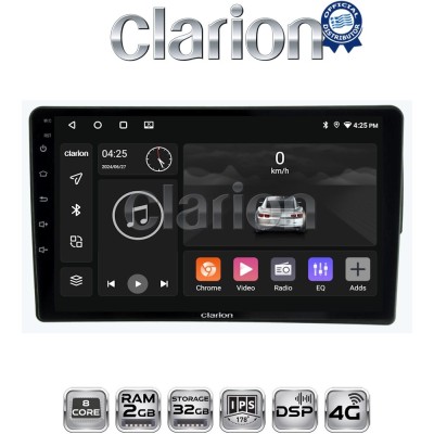 CLARION GL71198 Οθόνη OEM Multimedia Αυτοκινήτου για Fiat 500 2017 (CarPlay/AndroidAuto/BT/GPS/WIFI/GPRS)