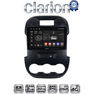 CLARION GL71245 Οθόνη OEM Multimedia Αυτοκινήτου για Ford Ranger 2011 2015 (CarPlay/AndroidAuto/BT/GPS/WIFI/GPRS)