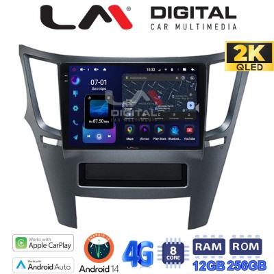 LM ZS8061 GPS Οθόνη OEM Multimedia Αυτοκινήτου για Subaru Legacy-Outback 20092013 (CarPlay/AndroidAuto/BT/GPS/WIFI/GPRS)