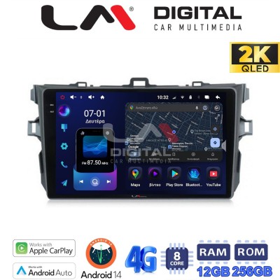 LM ZS8063 GPS Οθόνη OEM Multimedia Αυτοκινήτου για TOYOTA COROLLA 20062012 (CarPlay/AndroidAuto/BT/GPS/WIFI/GPRS)