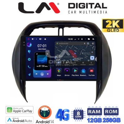 LM ZS8071CL GPS Οθόνη OEM Multimedia Αυτοκινήτου για Toyota Rav4 2000 2006 (CarPlay/AndroidAuto/BT/GPS/WIFI/GPRS)