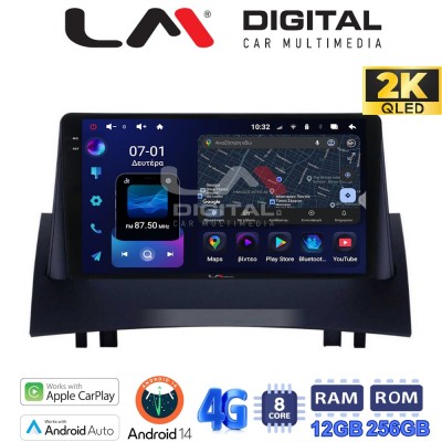 LM ZS8138 GPS Οθόνη OEM Multimedia Αυτοκινήτου για Renault Megane2 2002 2008 (CarPlay/AndroidAuto/BT/GPS/WIFI/GPRS)