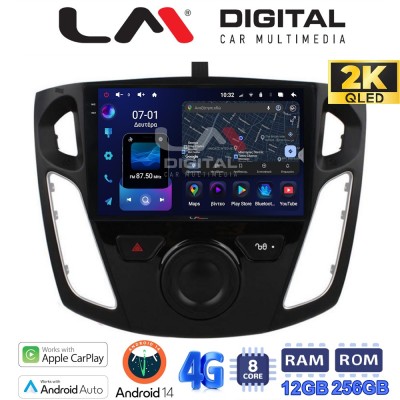 LM ZS8150 GPS Οθόνη OEM Multimedia Αυτοκινήτου για FORD FOCUS 20152018 (CarPlay/AndroidAuto/BT/GPS/WIFI/GPRS)