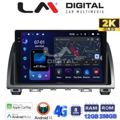 LM ZS8212 GPS Οθόνη OEM Multimedia Αυτοκινήτου για Mazda 6 2013 2017 (CarPlay/AndroidAuto/BT/GPS/WIFI/GPRS)