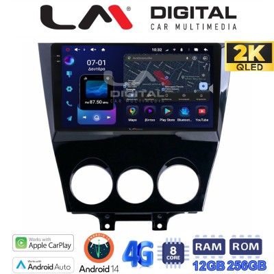 LM ZS8301 GPS Οθόνη OEM Multimedia Αυτοκινήτου για Mazda RX8 20012008 (CarPlay/AndroidAuto/BT/GPS/WIFI/GPRS)
