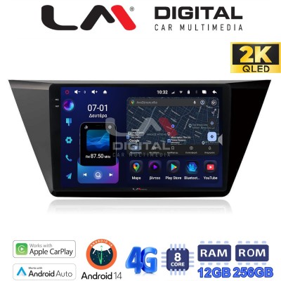 LM ZS8522 GPS Οθόνη OEM Multimedia Αυτοκινήτου για VW TOURAN 2016 (CarPlay/AndroidAuto/BT/GPS/WIFI/GPRS)