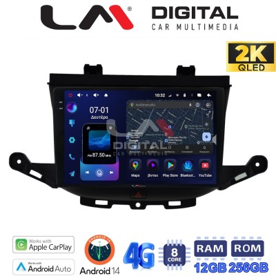 LM ZS8674 GPS Οθόνη OEM Multimedia Αυτοκινήτου για Opel Astra K 2016 (CarPlay/AndroidAuto/BT/GPS/WIFI/GPRS)