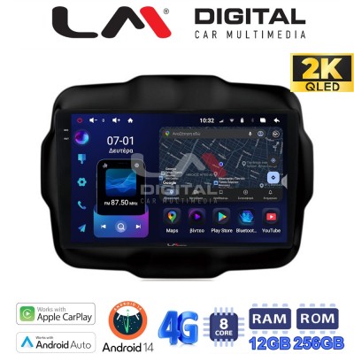 LM ZS8952 GPS Οθόνη OEM Multimedia Αυτοκινήτου για RENEGADE 2014 (CarPlay/AndroidAuto/BT/GPS/WIFI/GPRS)