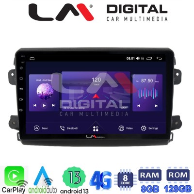 LM Digital - LM ZT8192 GPS Οθόνη OEM Multimedia Αυτοκινήτου για Fiat Ducato 2023 (CarPlay/AndroidAuto/BT/GPS/WIFI/GPRS)