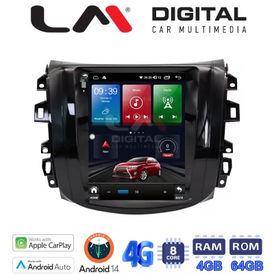 LM Digital - LM TC8716 GPS Οθόνη OEM Multimedia τυπου Tesla 9,7inch Nissan Navara D23 2016 (CarPlay/AndroidAuto/BT/GPS/WIFI/GPR