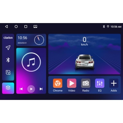 CLARION GL31070 Οθόνη OEM Multimedia Αυτοκινήτου για Nissan Leaf 2009 2017 (CarPlay/AndroidAuto/BT/GPS/WIFI/GPRS)