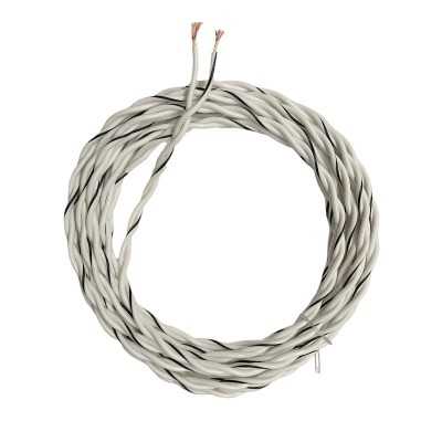 Καλώδια ηχείων (twinned) 2x6 meters (12 meters total) 2x1,0 mm² White & Grey Auto-Connect 720SCTWGR2106L2 -2 τεμάχια