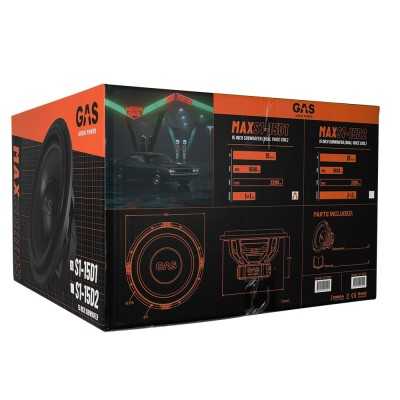 Subwoofer αυτοκινήτου 15" 3200 W Gas Audio Power MAX S1-15D1 Subwoofer αυτοκινήτου 15" 3200 W Gas Audio Power MAX S1-15D1