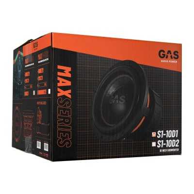 Subwoofer αυτοκινήτου 10" 3000 W Gas Audio Power MAX S1-10D1