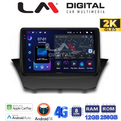 LM ZS8152 GPS Οθόνη OEM Multimedia Αυτοκινήτου για FORD FIESTA 20082009 (CarPlay/AndroidAuto/BT/GPS/WIFI/GPRS)