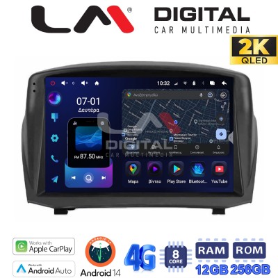 LM ZS8152B GPS Οθόνη OEM Multimedia Αυτοκινήτου για FORD FIESTA 20092017 (CarPlay/AndroidAuto/BT/GPS/WIFI/GPRS)