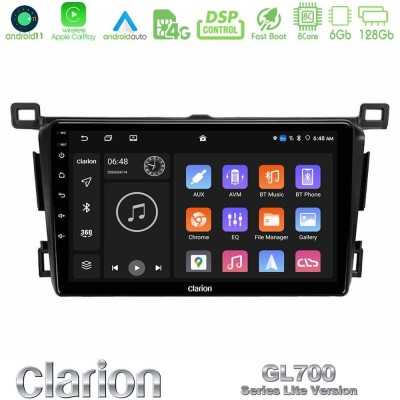 Clarion GL700 Lite Series 8Core Android11 6+128GB Toyota RAV4 2013-2018 Navigation Multimedia Tablet 9" Με Carplay & Android Aut