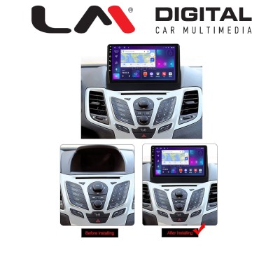 LM Digital - LM ZT8152 GPS Οθόνη OEM Multimedia Αυτοκινήτου για FORD FIESTA 20082017 (CarPlay/AndroidAuto/BT/GPS/WIFI/GPRS)