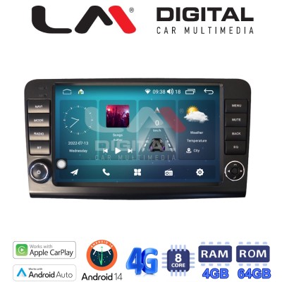 LM Digital - LM KC8213 GPS Οθόνη OEM Multimedia Αυτοκινήτου για Mercedes ML 2005 2011 (CarPlay/AndroidAuto/BT/GPS/WIFI/GPRS)