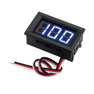 Βολτόμετρο ψηφιακό 3 καλώδια Necom PF-P5 12V ΜΠΛΕ ΧΡΩΜΑ